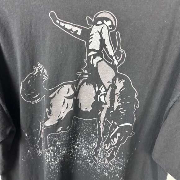 Jack Daniels Wrangler men’s size XL western bull Graphic Crew Neck - Picture 6 of 9